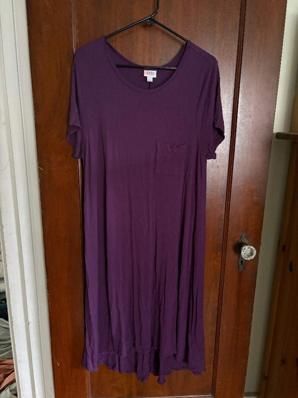 Lularoe "Carly" Swing Dress - Purple, Size L